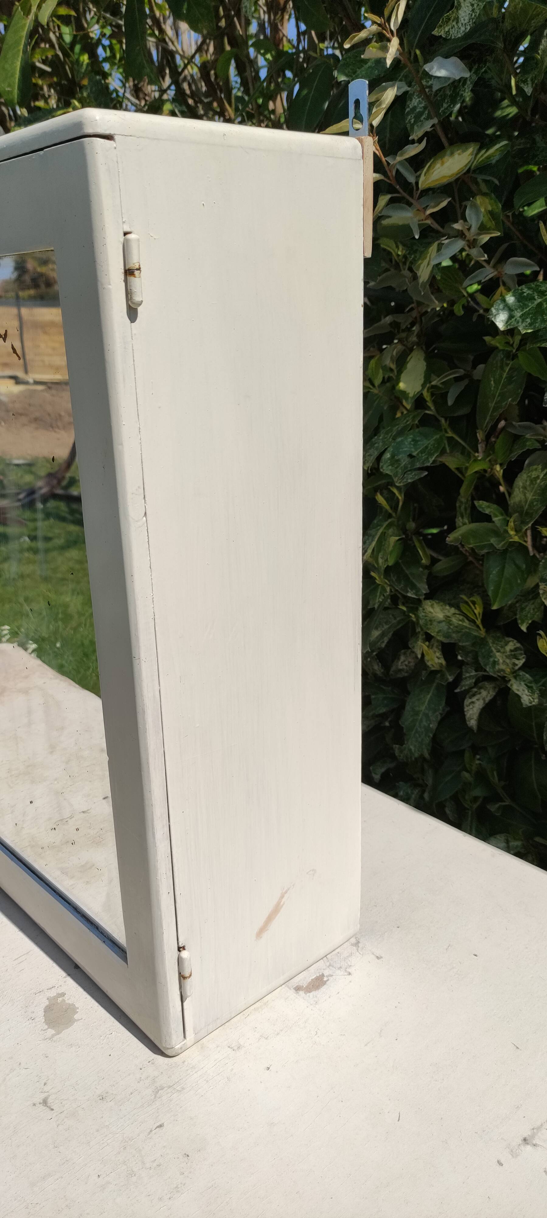 Vintage wooden medicine cabinet