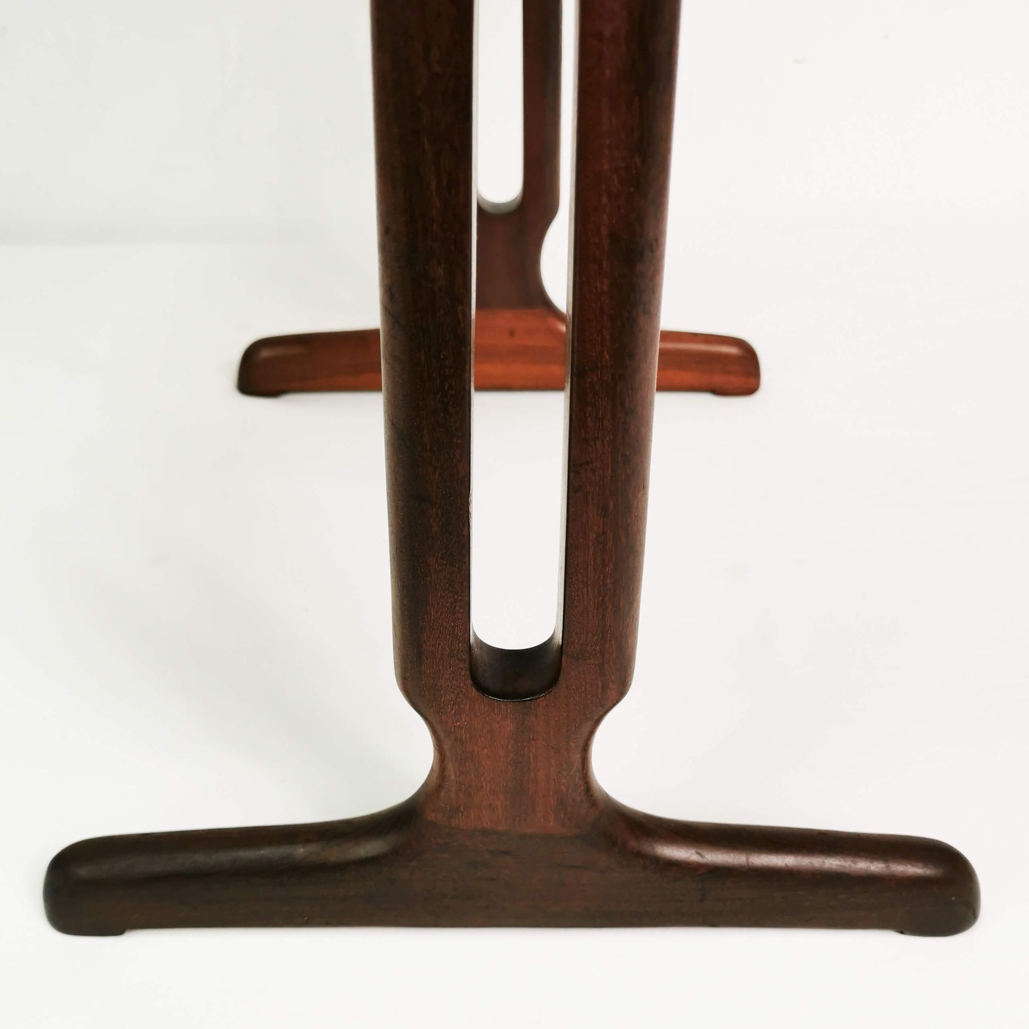 Teak & rosewood extendable table, Denmark, 1960s