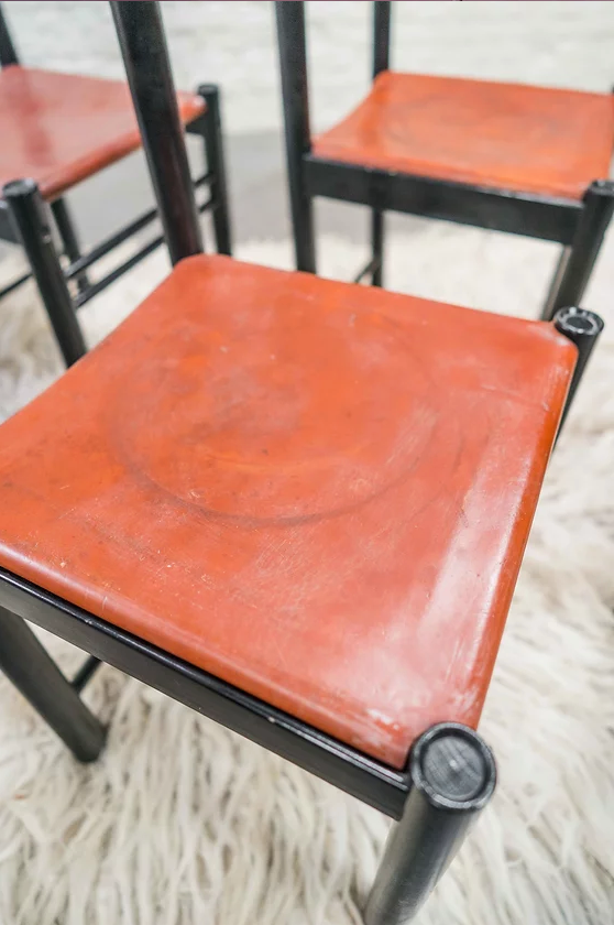 Set of 6 ibisco dining chairs (Italy)