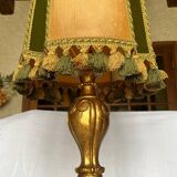 Lampe à poser bois vintage