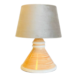 Geometric ceramic lamp by larec 80s