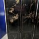 Antique Chinese bedroom screen, inlay of soapstone, jade, ivory, mother-of-pearl