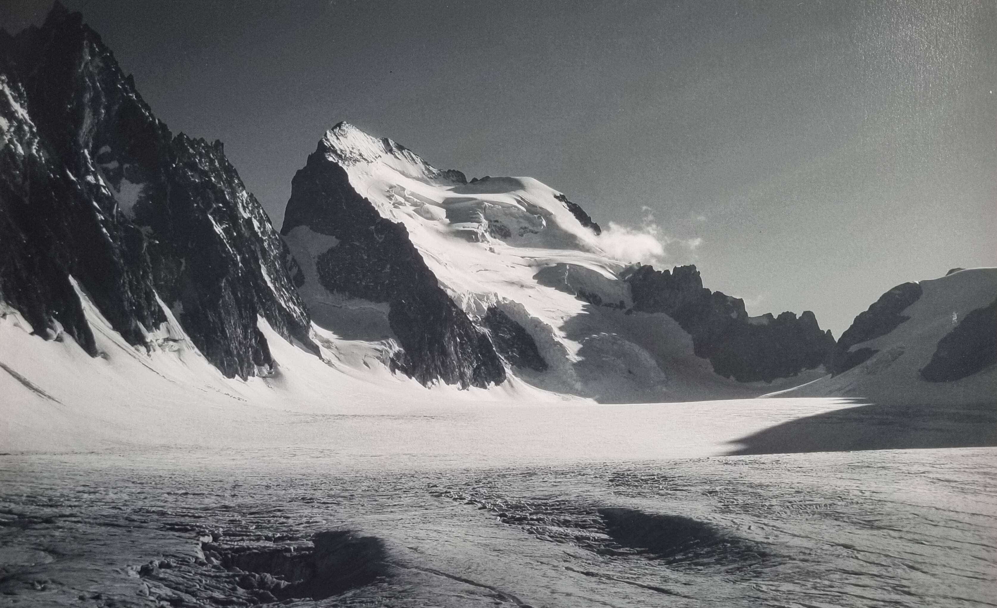 Barre des Écrins photograph, vintage silver print, 40 x 25 cm