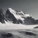 Barre des Écrins photograph, vintage silver print, 40 x 25 cm