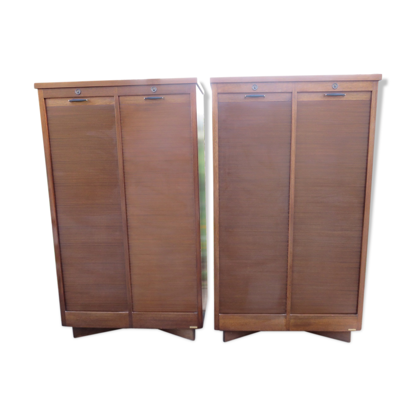 Pair of curtain burwood 50s binders