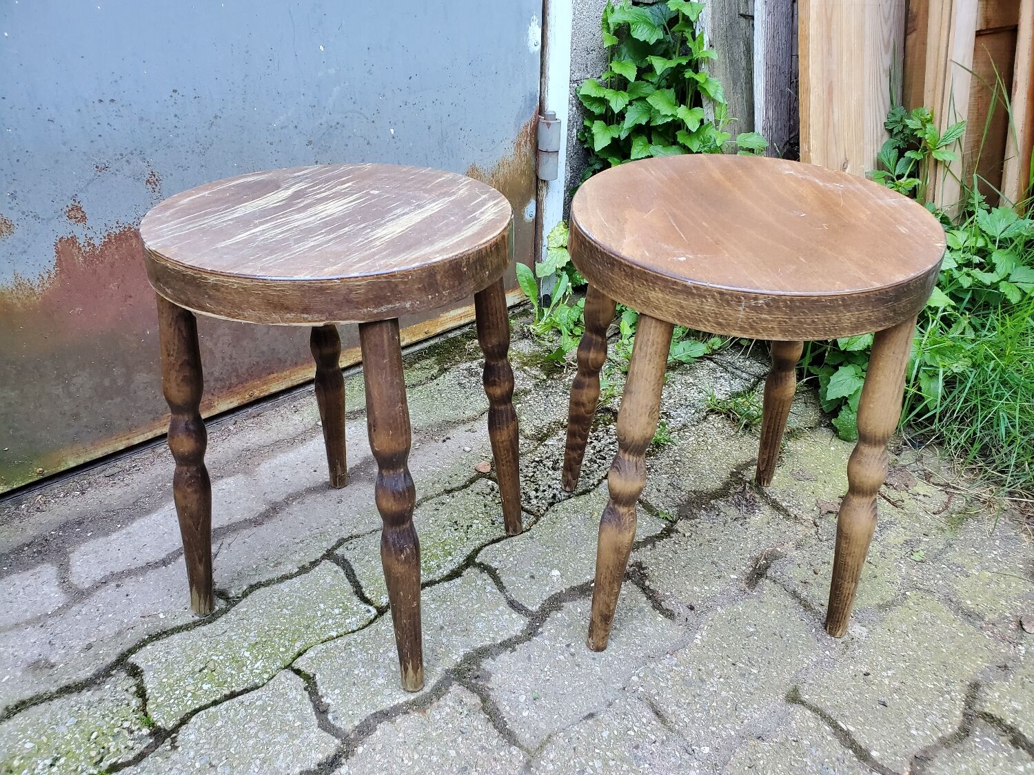 Pair of vintage Baumann stools 80