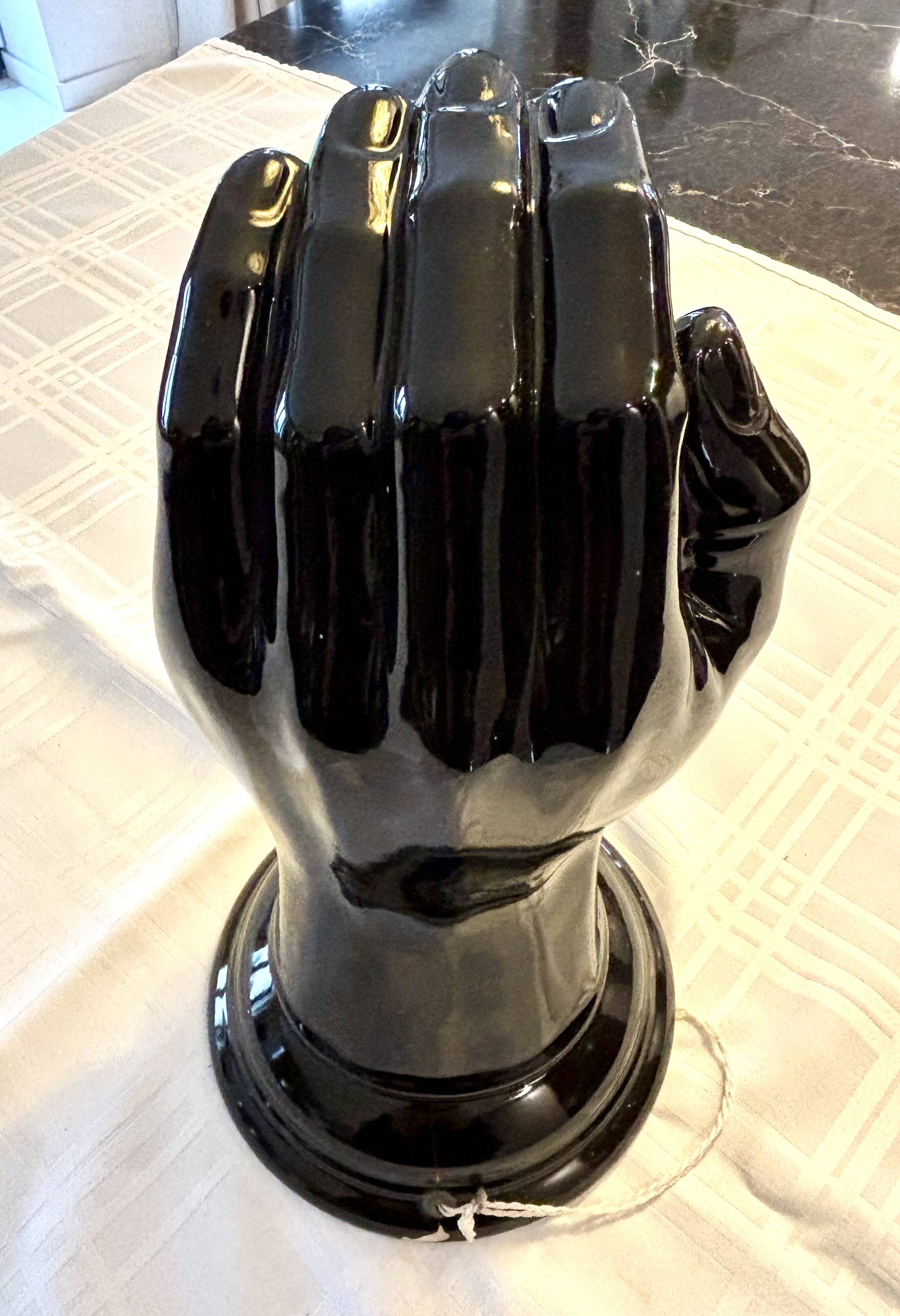 Pair of handmade ceramic wall sconces