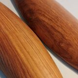 Pair of wooden appetizer dishes