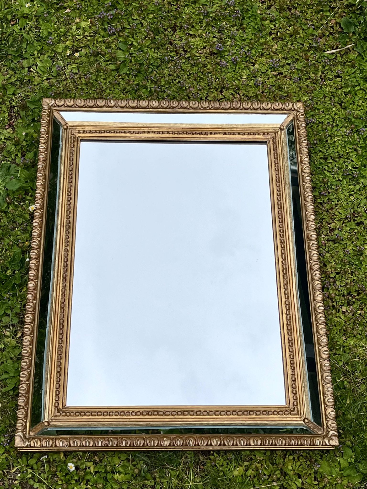 Glazing mirror - Gilded wood - Louis XVI style - Very good condition