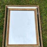 Miroir à parecloses - Bois doré - Style Louis XVI- Très bon état