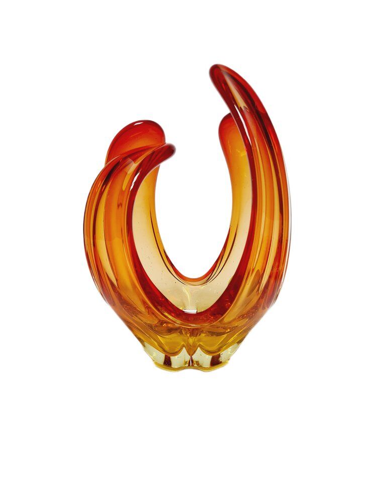 Decorative glass form by Murano, Italy, 1960s