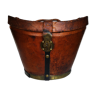 Leather hat box, 20th