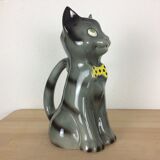 Poet-Laval cat pitcher in zoomorphic ceramic