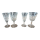 4 antique stemmed glasses