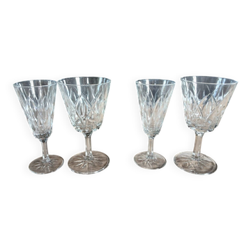 4 antique stemmed glasses