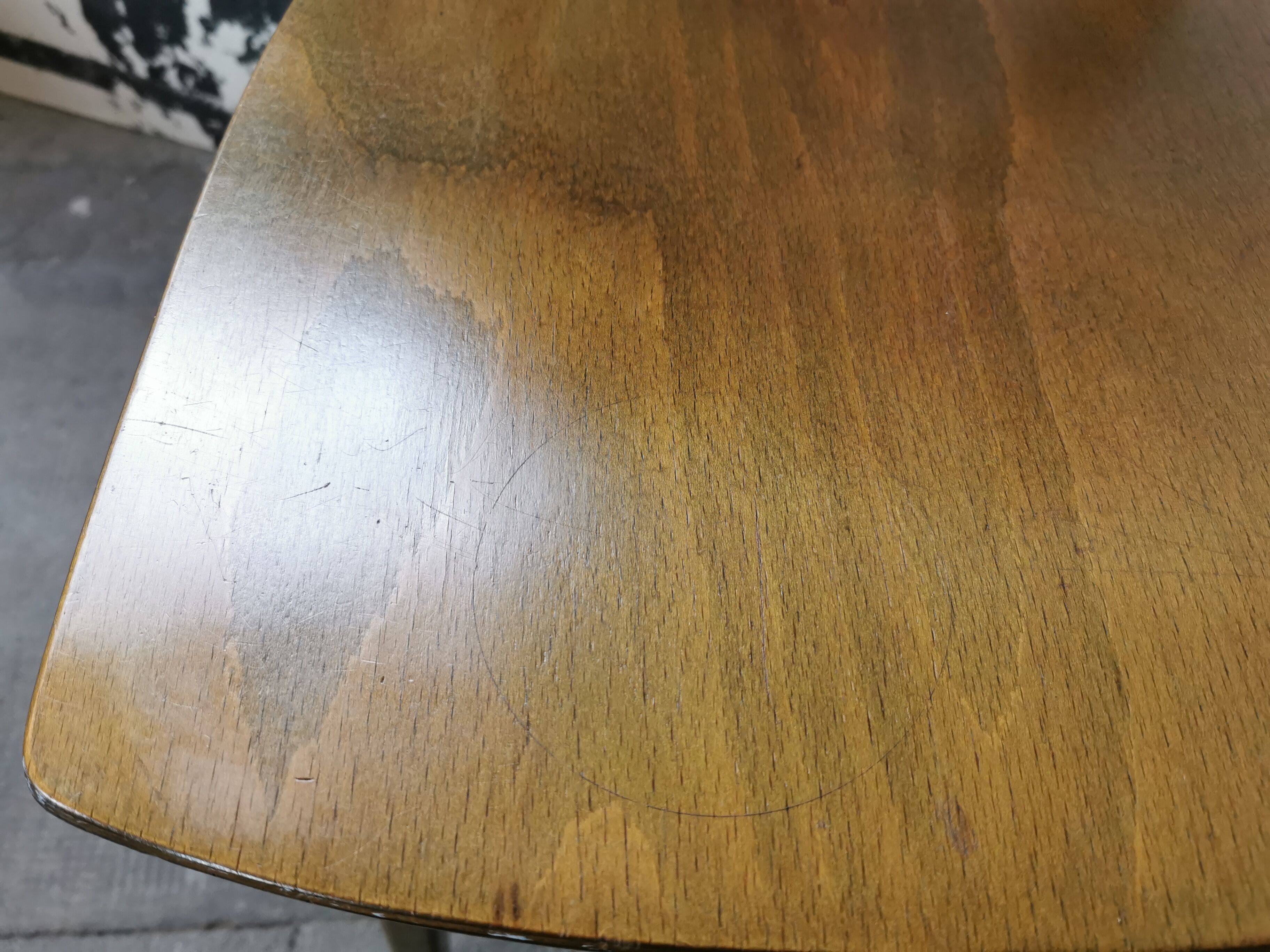 Set de 6 chaises tout bois 1960