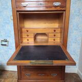 Secretary concealed in ragpicker in zebrano and marble