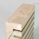 Mid-Century Modern Coffee Table, Glass and Travertine, Italy, 1970S