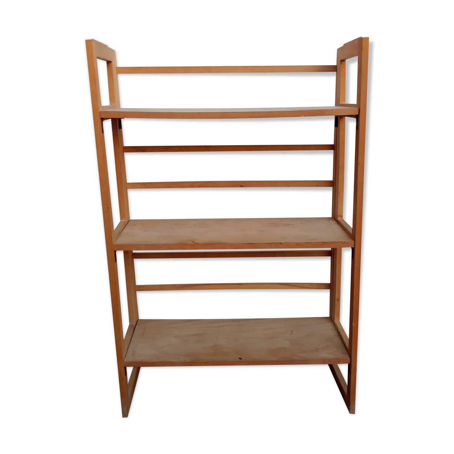 Folding bookseller's shelf