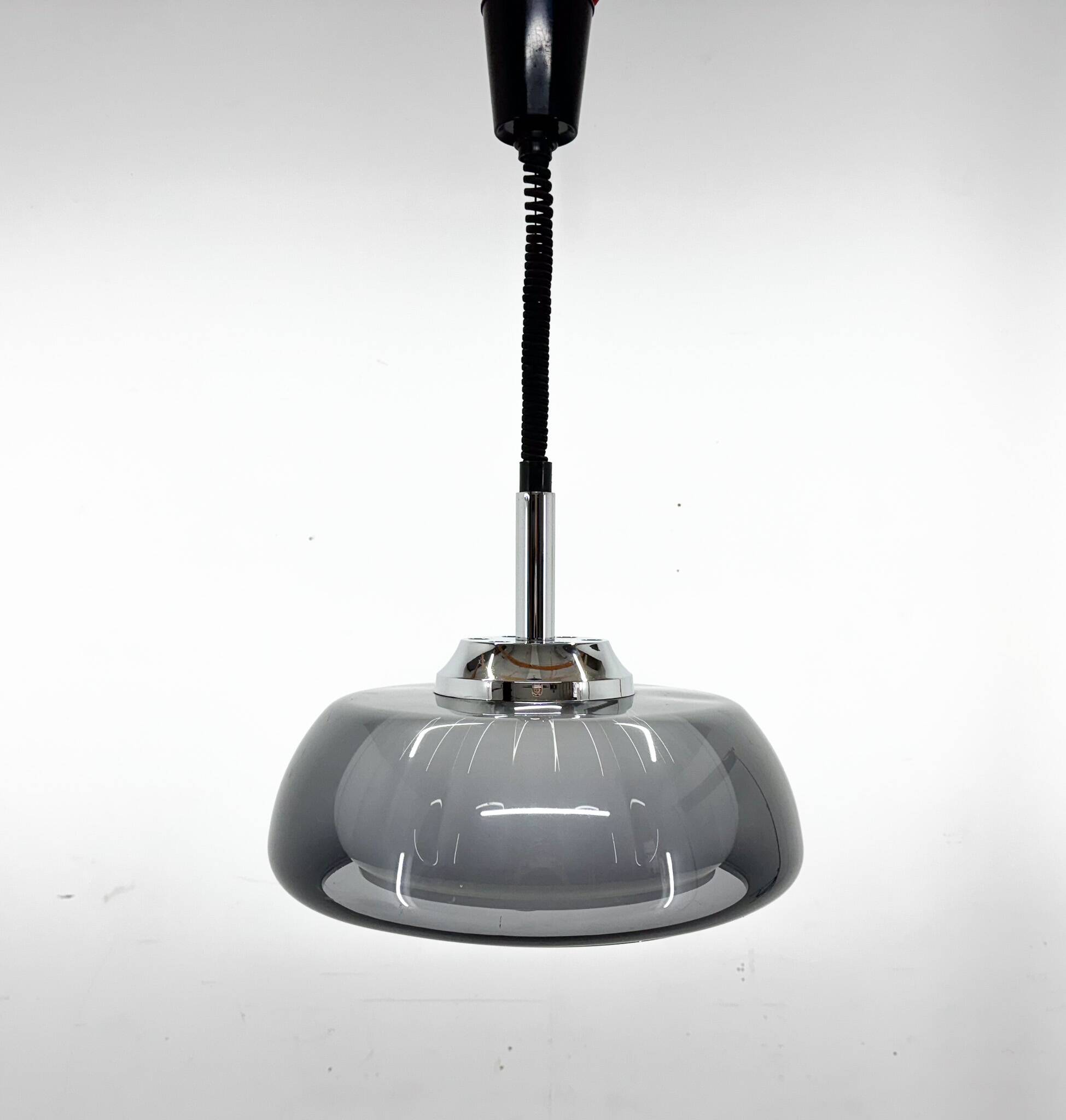 Mid-Century Space Age Adjustable Pendant Light, Italy