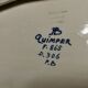 Plat à poisson zoomorphe en faience de quimper hb