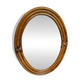 Vintage bamboo mirror