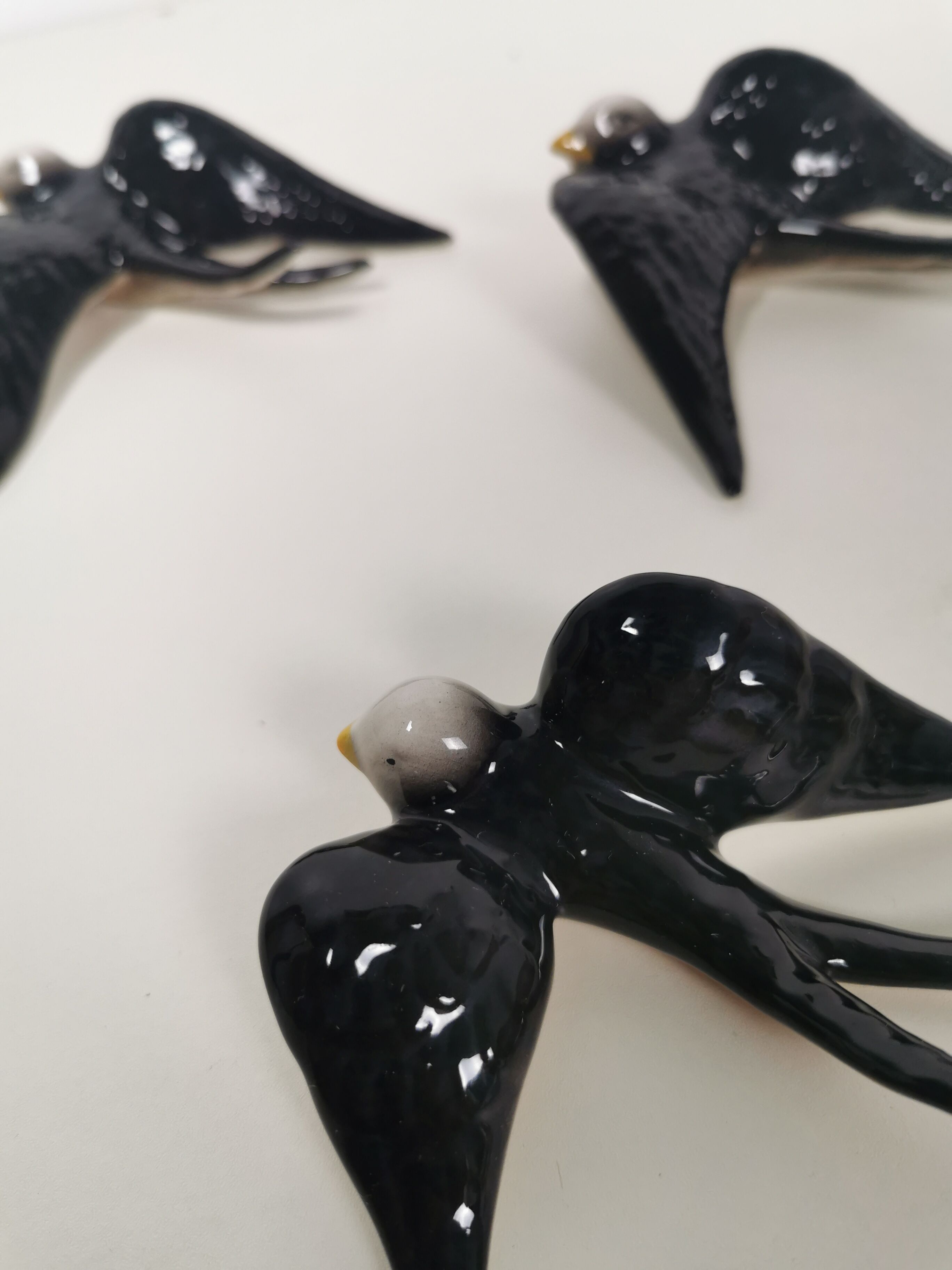Batch of ceramic swallows