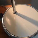 White and chrome metal eye ball lamps