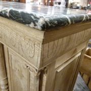 Counter with marble top from the 20th century.