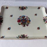 Limoges porcelain tray with floral bouquet motifs, early 20th century