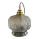 Suspension avec globe vintage en verre transparent