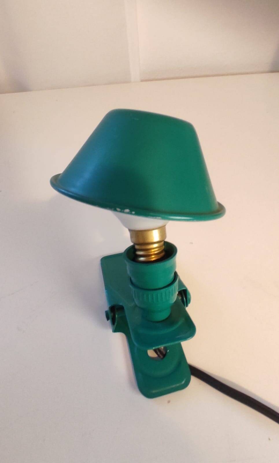 Vintage mushroom clip lamp from the 70s