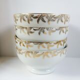 Set 4 bowls golden palms