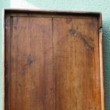 Table de métier, début 20ème, en bois et zinc riveté