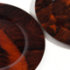 Lot of 10 plates to eat in rosewood danish design vintage retro camping