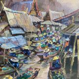 Vintage Indonesian painting