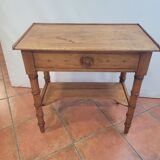 Side table bamboo wood cherry tree