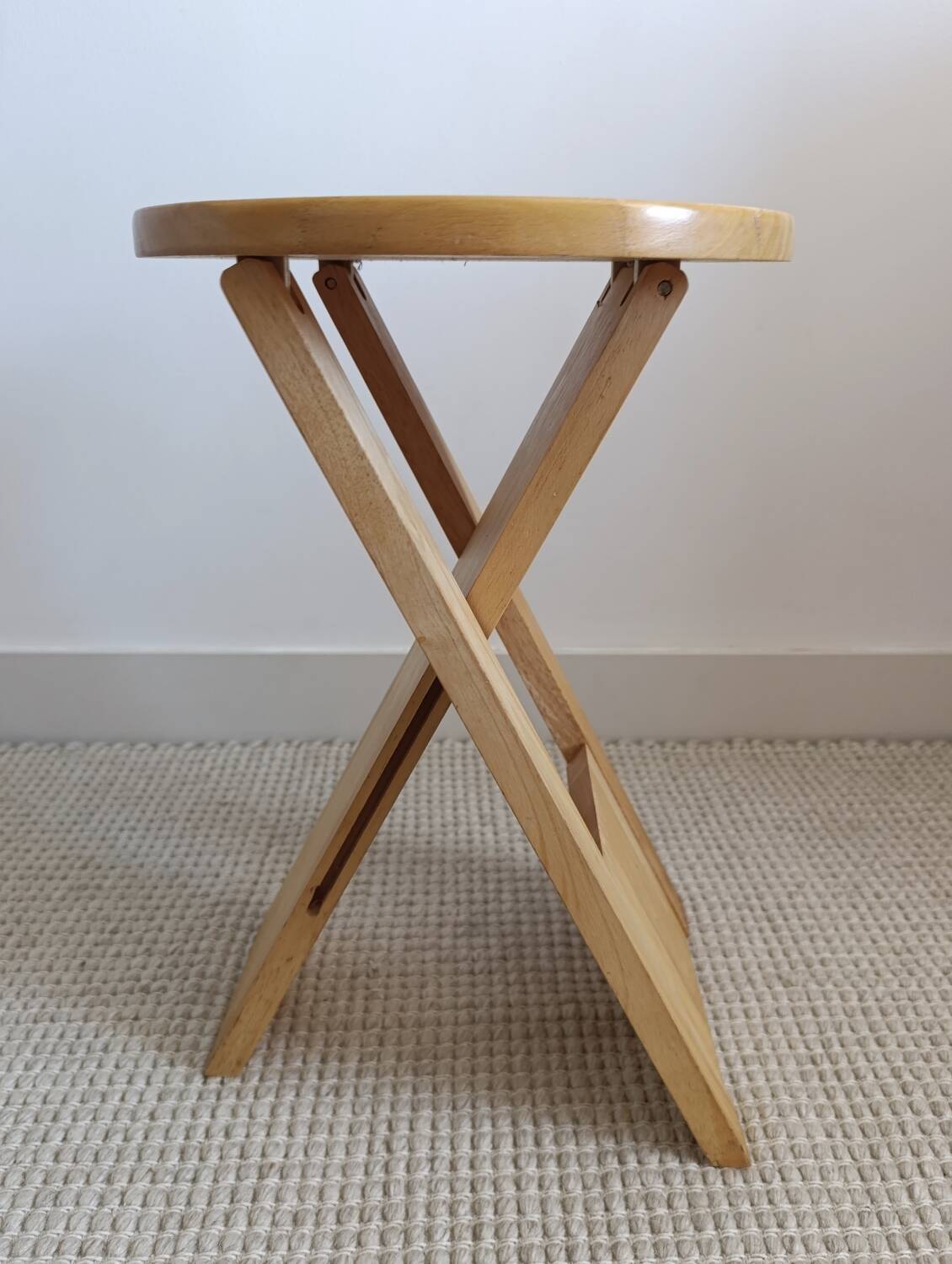 "Suzy" folding stool by Adrian Reed – vintage British design