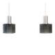 Set of two Carl Fagerlund pendant lamps for Orrefors