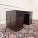 Bureau anglais classique avec incrustation en cuir