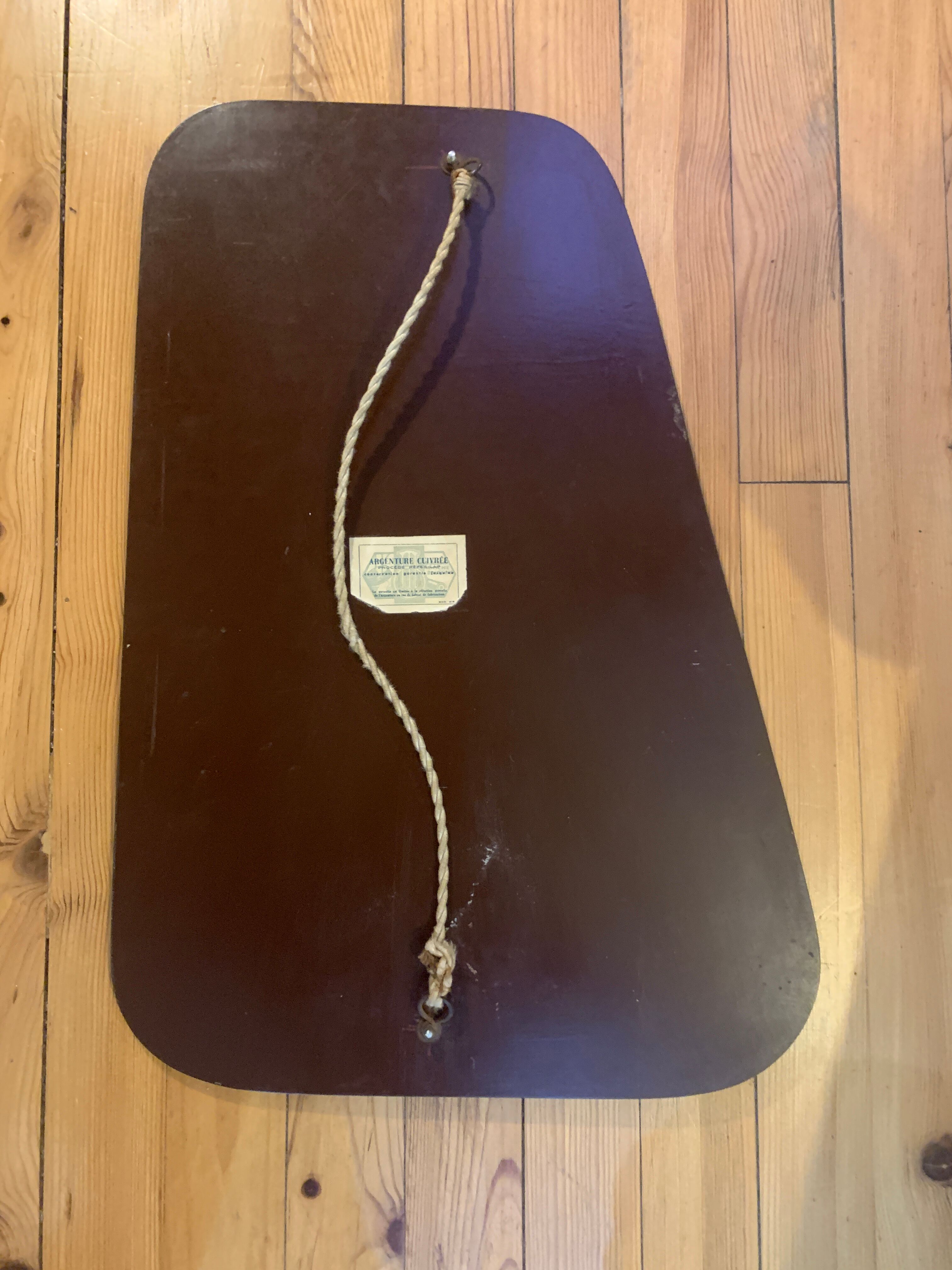 Asymmetrical antique mirror