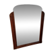 French Art Deco walnut mirror – sculpted wall mirror from the 1920s in France