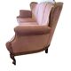 Fauteuil / canapé / trois places baroque vintage rose poudré