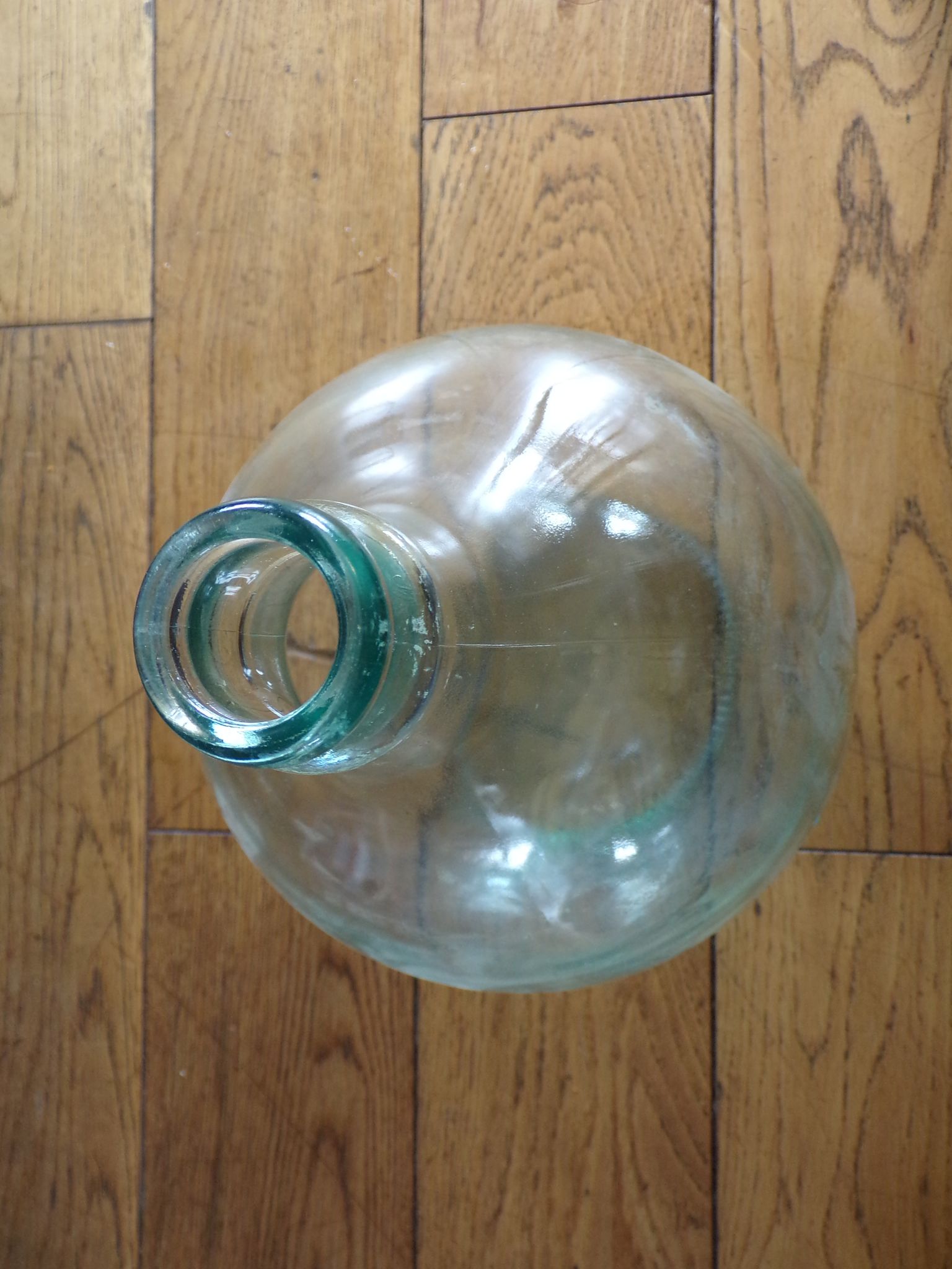 Demijohn 5l white glass
