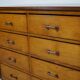 Dutch Industrial Beech Apothecary Cabinet, Mid-20th Century
