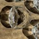 Set of 14 triangular glass ashtrays D13