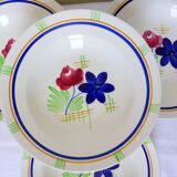 Set of 4 deep plates from Gien Robinson 210605