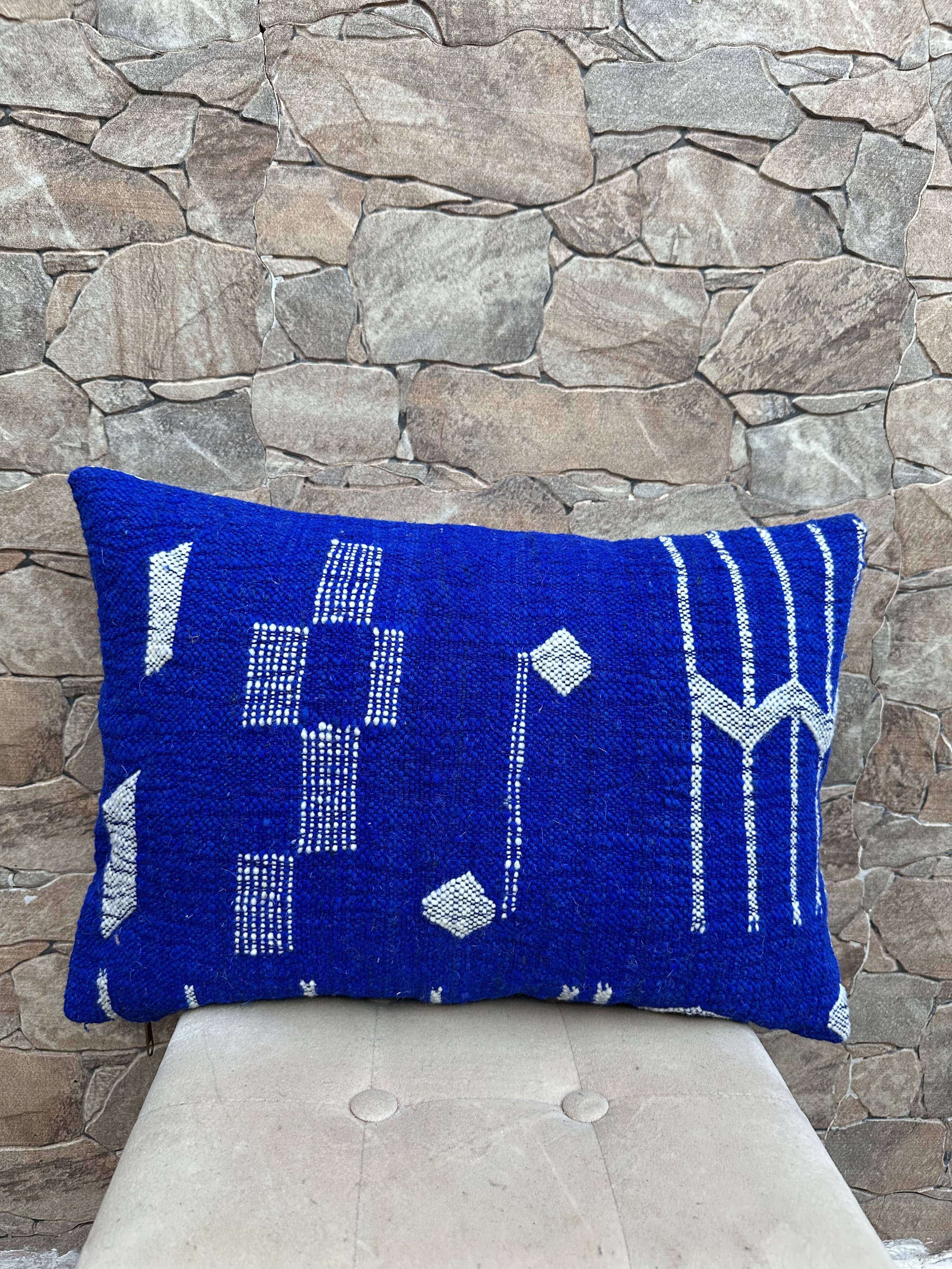 Moroccan floor cushion, decorative cushions, vintage Moroccan ottoman