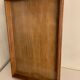 Old wooden and glass tray