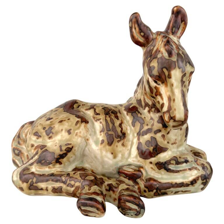 Knud Kjhn, Donkey, prod. Royal Copenhagen, 1940s